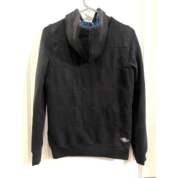 SIMS Black Full Zip Snowboard Sweatshirt FIshing Hoodie Mens Size Small - Picture 6 of 9